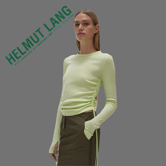 Helmut Lang Long-Sleeve Lacing Top. - Picture 1 of 16